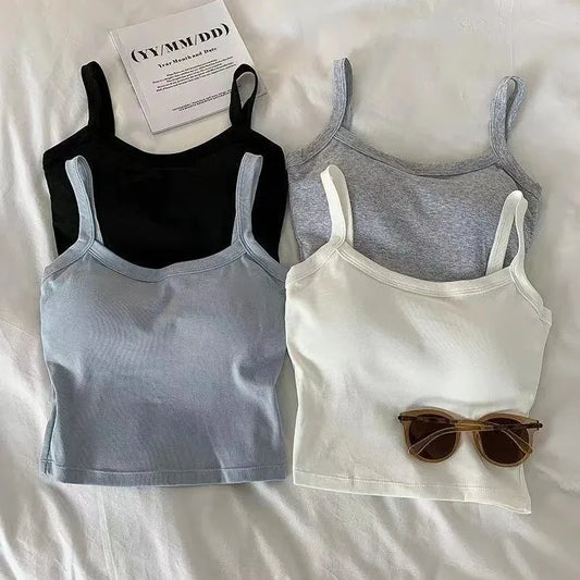 Crop Top Women Sexy Sleeveless Tops Fashion Female Underwear Lady's Camisole