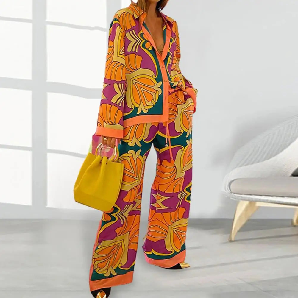 Vibrant Ethnic Shirt Pants Suit for Women