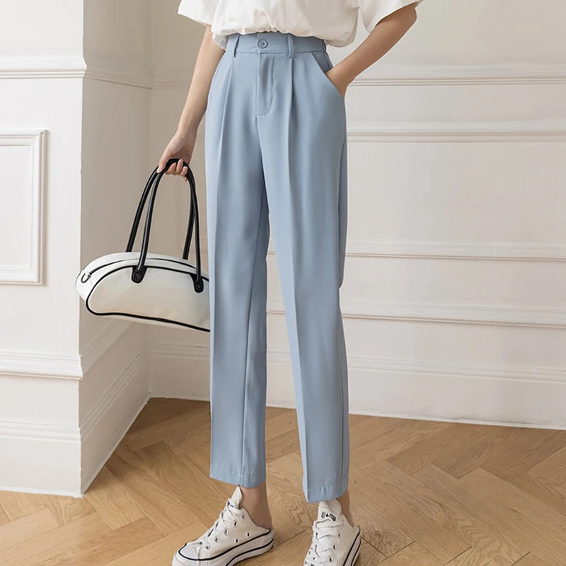 High Waist Fall/Spring Pants for Women